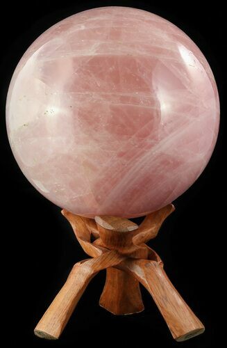 Giant, Polished Rose Quartz Sphere - Madagascar #52374